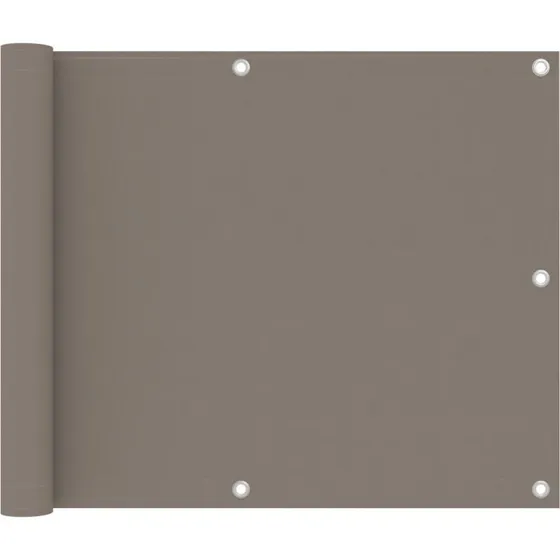 Altanafskærmning 75x500 cm PU-oxford gråbrun