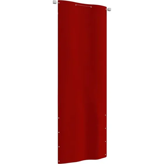 Altanafskærmning 80x240 cm i vandafvisende Oxfordstof - Rød