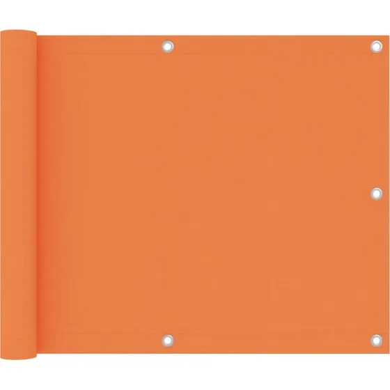 Altanafskærmning 75x500 cm i orange PU‑oxford