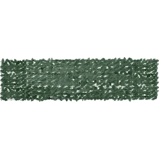 Altanafskrmning 300x75 cm  mrkegrnne blade