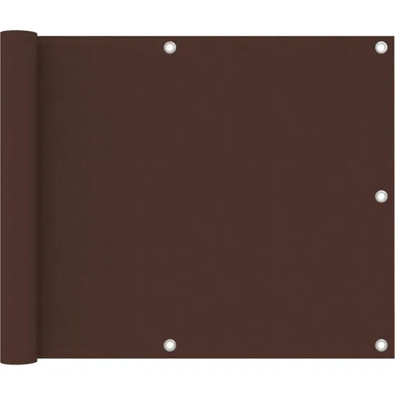 Altanafskærmning 75x300 cm i PU-belagt oxford - Brun