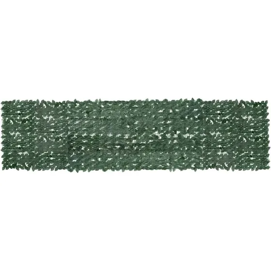 Altanafskrmning 400x100 cm - mrkegrnne blade