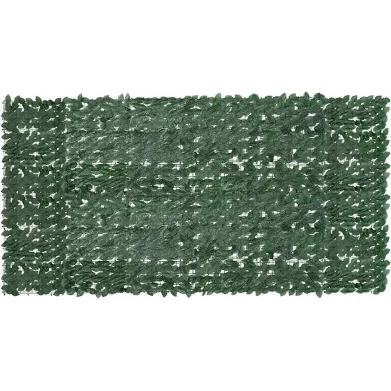 Altanafskrmning 300x150 cm - mrkegrnne blade