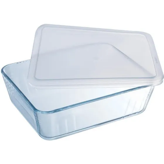 Pyrex Cook & Freez Fad 2,6 L 24×19×8 cm med låg, klar