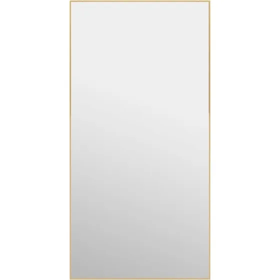 Drspejl 50x100 cm i aluminium  guldfarvet