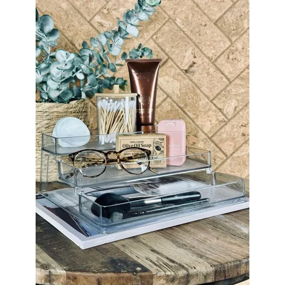 Neutral organizer klar 25x23x10,5 cm - 3 niveauer