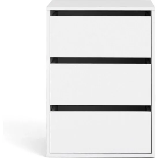 TVILUM Palermo skuffeindsats m/3 skuffer, hvid 51x39,9x70,2 cm