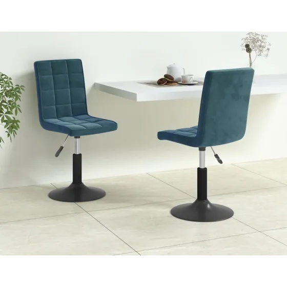 Drejelige spisebordsstole 2 stk. fljl bl