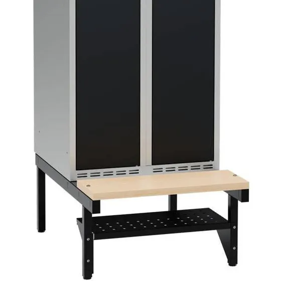 Skohylde til garderobeskab 600 mm, sort