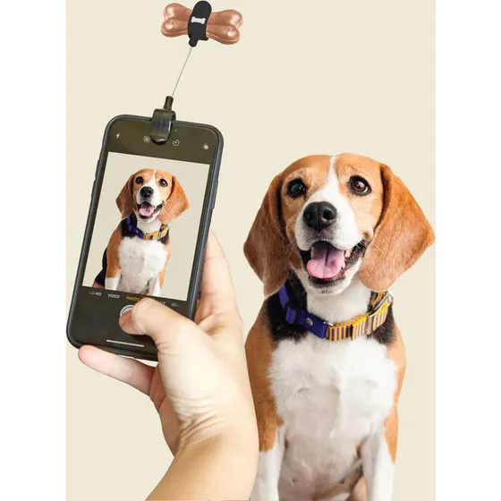 Kikkerland Dog Treat Selfie Klips  hundegodbid til mobil