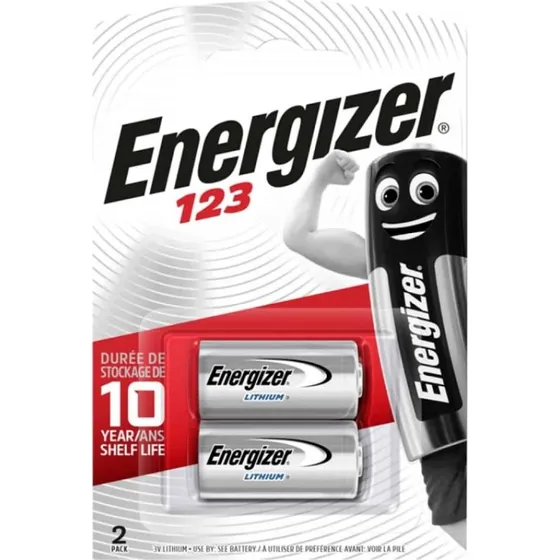 Energizer Lithium Photo CR123A 2-pak