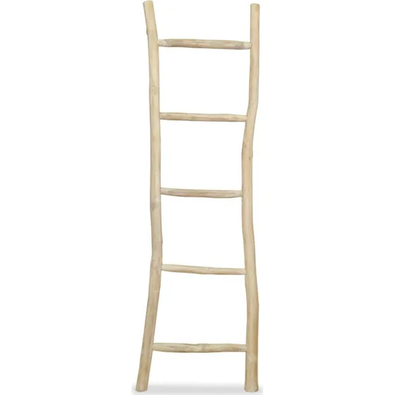 Hndkldestige i teak 5 trin 45150 cm - natur