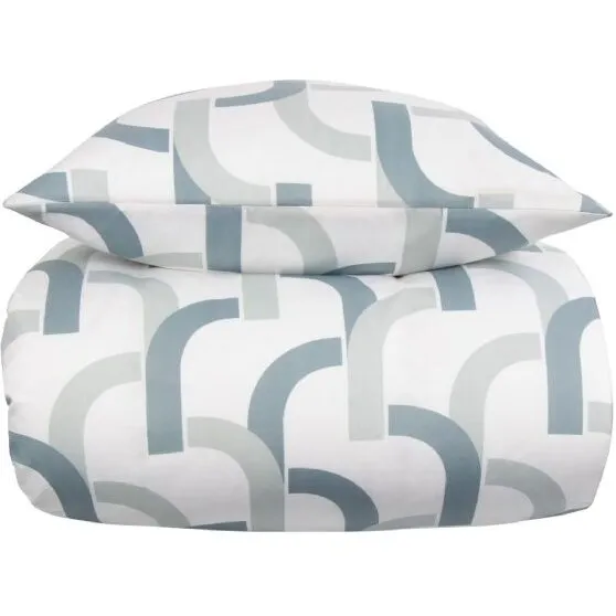 IN Style Clips sengetøj 140x200 cm i mikrofiber, grøn