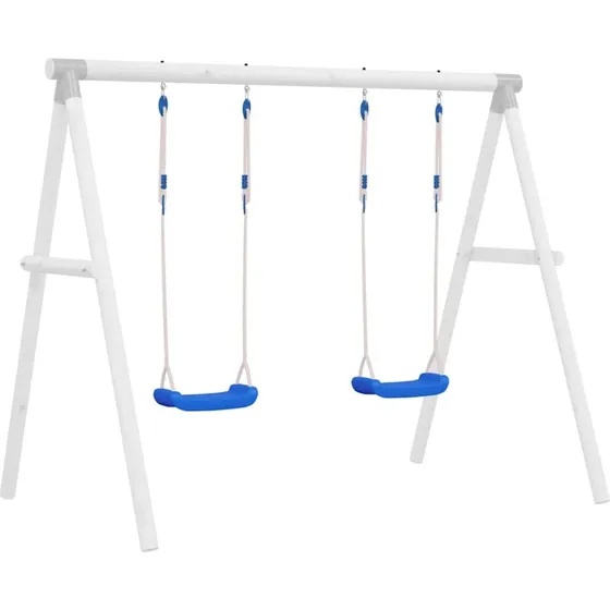 Gynger med reb 2 stk. 37x15 cm bl  PE-sder