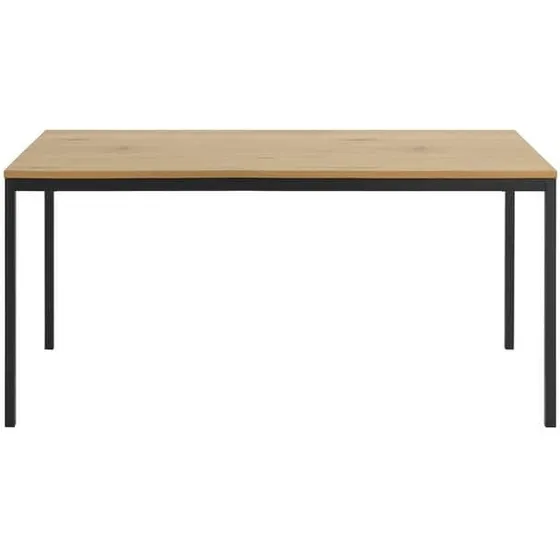 CASA Living Seaford spisebord 160x80x74 cm - mat vild eg/sort stel