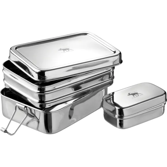 Pulito Pure LunchBox 3-i-1 - Medium (rustfrit stål)