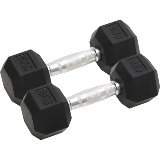 Hndvgte 2 stk. 12 kg stbejern med gummibelgning