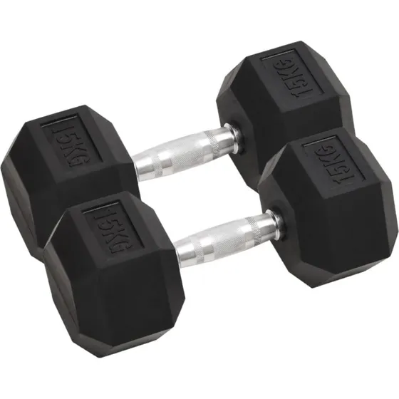 Hndvgte 2 stk. 30 kg (stbejern) med gummibelgning