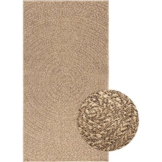 ZIZUR gulvtæppe 80x150 cm – jute-look til inde/ude