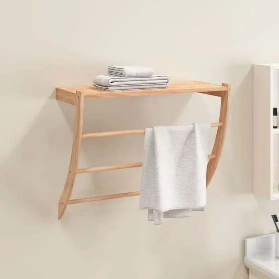 Hndkldeholder i massivt valnddetr 60x25,5x49 cm