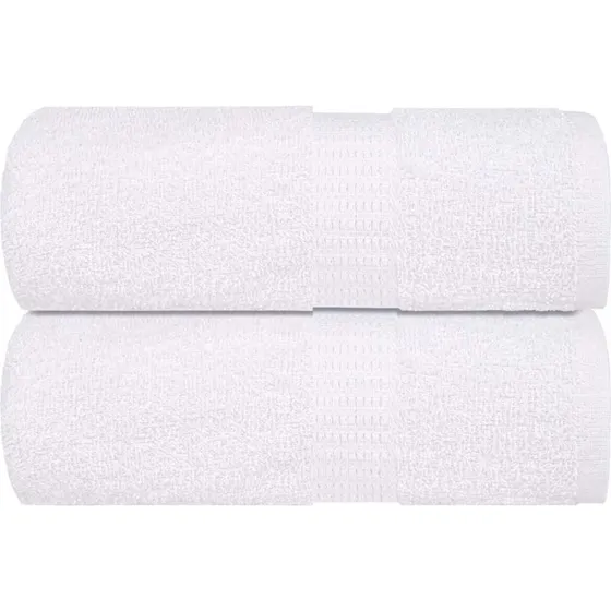 Gstehndklder 2 stk 30x50 cm 360 gsm  Hvid