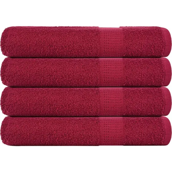 Bordeaux hndklder 4 stk 100x200 cm 360 g/m