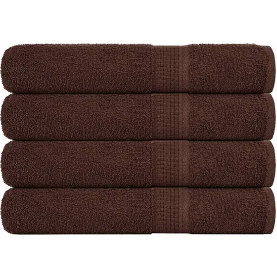 FROGN hndklder 4 stk. brun 100x200 cm 360 g/m
