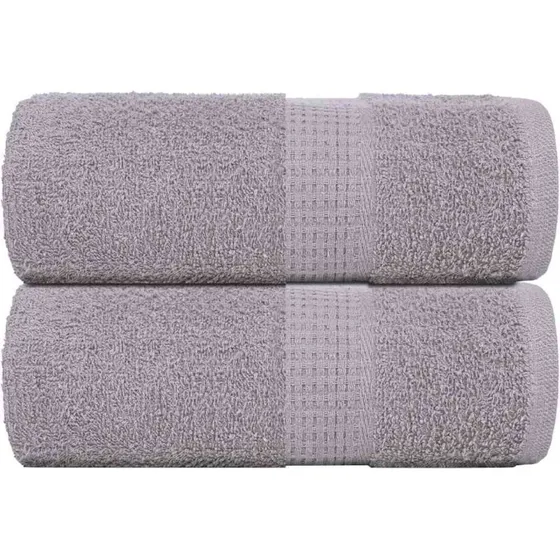 Gæstehåndklæder 2 stk 30x50 cm 360 g/m² - Grå