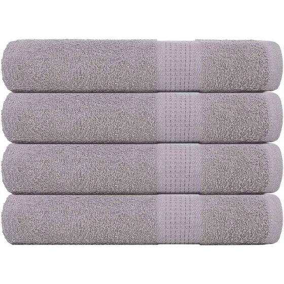 Håndklæder 4 stk. 100x200 cm 360 g/m² - Grå