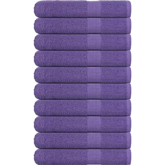 Håndklæder 10 stk. 100x200 cm 360 gsm - Lilla
