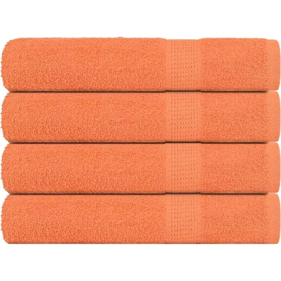 Håndklæder 4 stk 100x200 cm 360 gsm ØKO-TEX orange