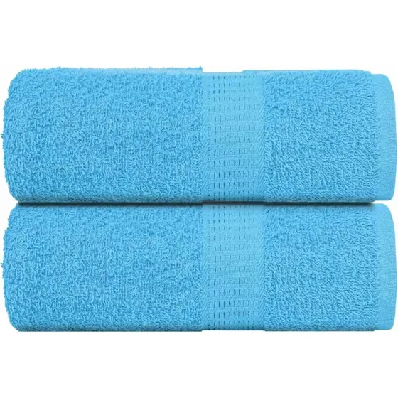 Gæstehåndklæder 2 stk 30x50 cm 360 gsm - Turkis