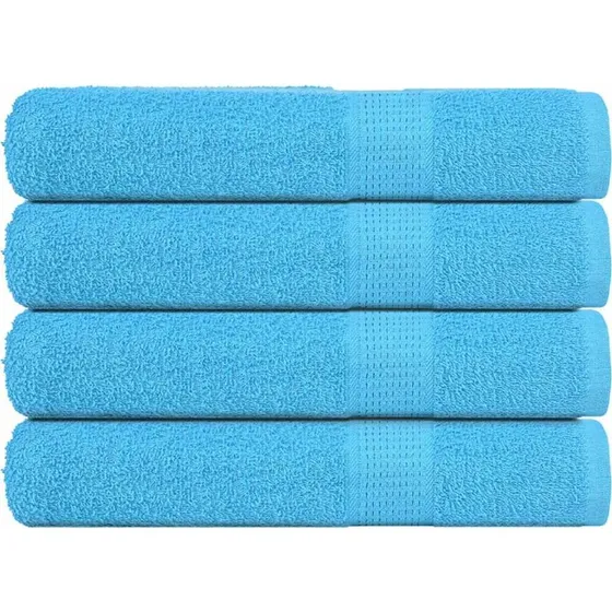 Håndklæder 4 stk. 100x200 cm 360 g/m² – Turkis
