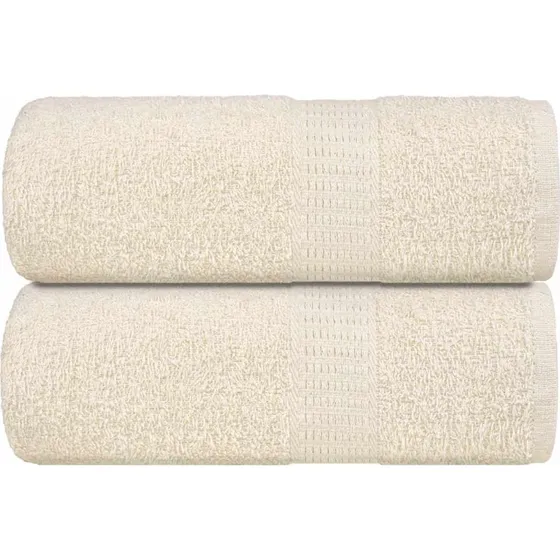 Gæstehåndklæder 2 stk. 30x50 cm 360 gsm – creme