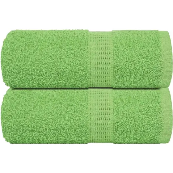 Gæstehåndklæder 2 stk 30x50 cm 360 gsm – æblegrøn