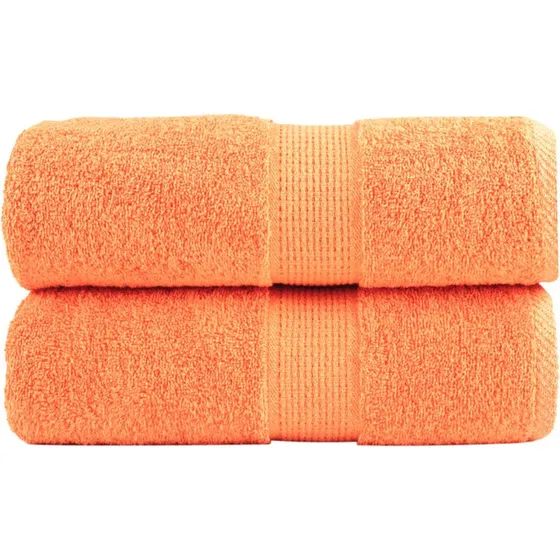 Gæstehåndklæder SOLUND 2 stk 30x50 cm 600 g/m² – Orange