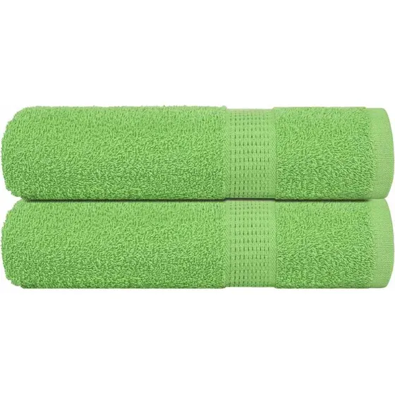 Håndklæder 2 stk 50x100 cm 360 gsm – Æblegrøn