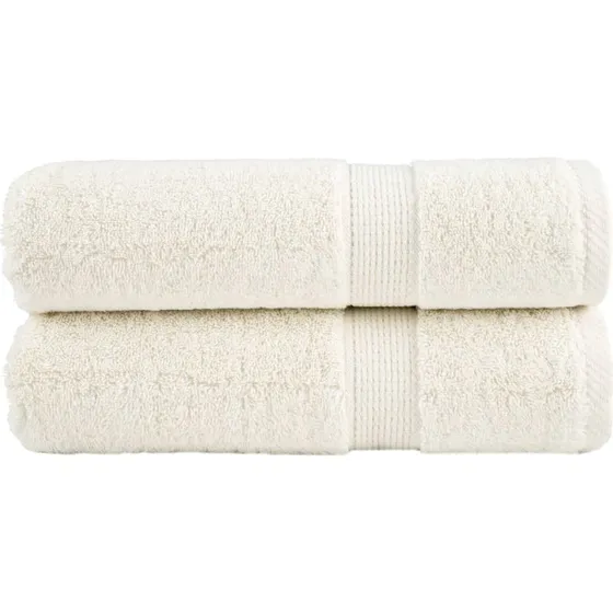SOLUND håndklæder 2 stk 70x140 cm 600 g/m² creme