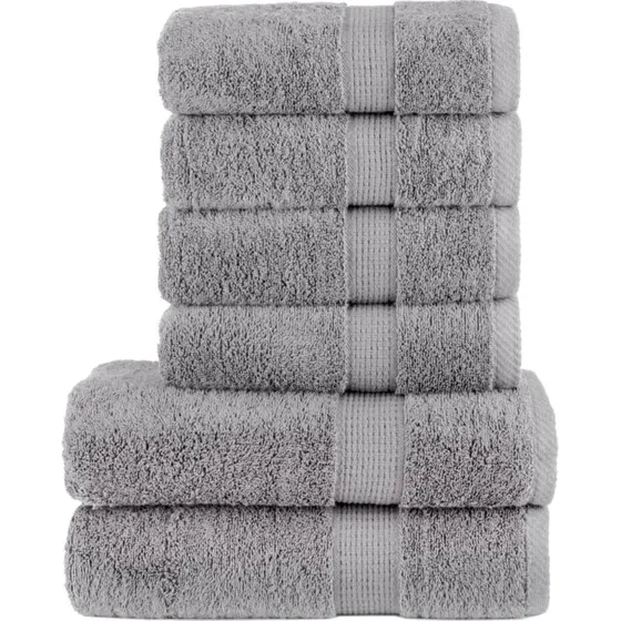 SOLUND Premium hndklder 6 stk. 600 g/m  gr