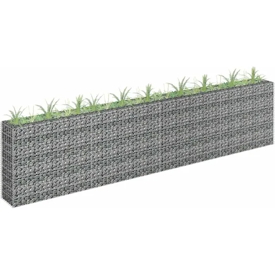 Gabion-højbed 360x30x90 cm galvaniseret stål