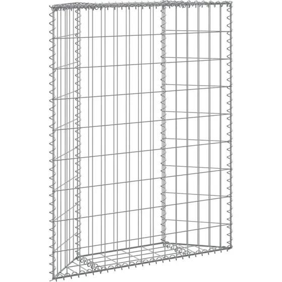 Gabion-højbed 80x20x100 cm – galvaniseret stål