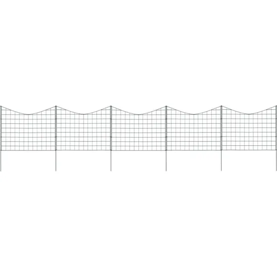 Halvbuet havehegnsst 77,564 cm  grnt, 5 paneler