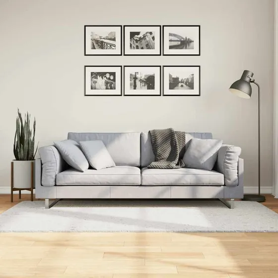 OVIEDO gulvtæppe 100x200 cm kort luv – creme