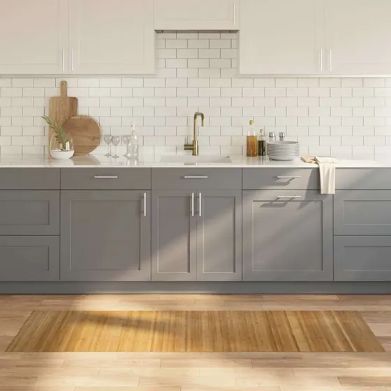 Bambus gulvtæppe 60x200 cm rektangulær - natur