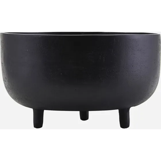 House Doctor Jela urtepotte, sort oxideret H16,5xD28 cm