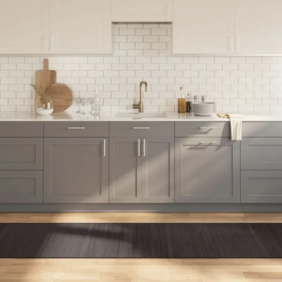 Bambus gulvtæppe 70x500 cm rektangulær – mørkebrun