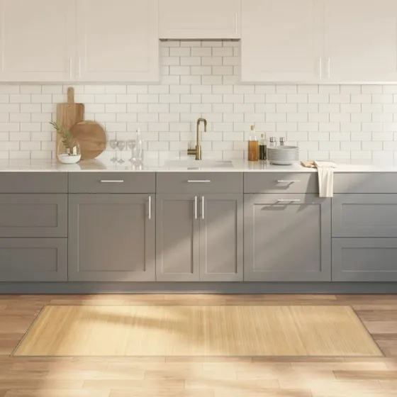 Bambus gulvtæppe 80x200 cm – lys natur