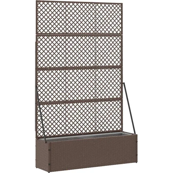 Metal Plantekasse 105x30x170 cm - Brun