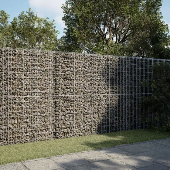 Gabionkurv med cover 300x100x200 cm - galvaniseret