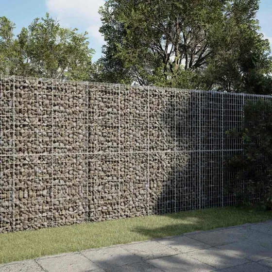 Gabionkurv med cover 350x100x200 cm, galvaniseret